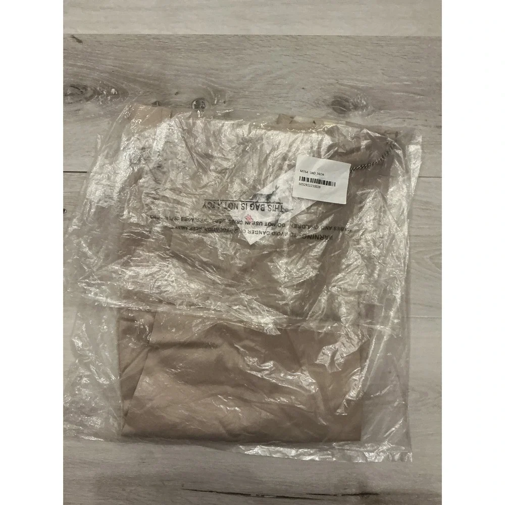 Peter Christian Mens Classic Fit Khaki Dress Pants Size 34x32‎ New With Tags